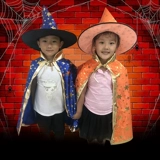 Детский плащ, костюм, шапка подходит для мужчин и женщин, xэллоуин, выпускной вечер