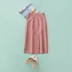 Timeless cổ điển ~ hồng giai điệu chia bút chì nửa váy phù hợp với váy váy màu xám màu xanh khí bẩn bột