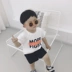 Bé trai tay ngắn mùa hè Trẻ em mặc 2019 New Boy Baby Ocean White T-shirt Baby Baby Half Sleeve Top Summer - Áo thun Áo thun