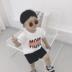 Bé trai tay ngắn mùa hè Trẻ em mặc 2019 New Boy Baby Ocean White T-shirt Baby Baby Half Sleeve Top Summer - Áo thun quan ao tre em Áo thun