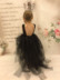 Đầm xòe trẻ em váy xòe ren hở lưng V-show show show dạ hội váy cô gái pettiskirt biểu diễn piano - Váy trẻ em trang phục đi tiêc trẻ em cao cấp Váy trẻ em