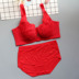 Năm sinh của đám cưới màu đỏ siêu mỏng ren gợi cảm quy tụ quý cô full cup bra bra set c cup quần lót phụ nữ Bộ đồ lót