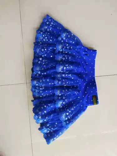 Три шага шачевая танцевальная юбка юбка на мелководье танцевальная развлечения повседневная дама болли синяя юбка Новое лето