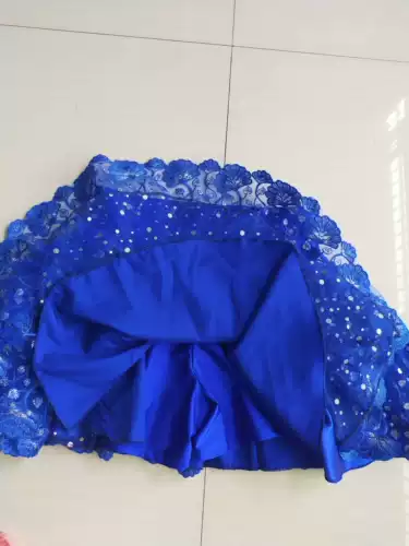 Три шага шачевая танцевальная юбка юбка на мелководье танцевальная развлечения повседневная дама болли синяя юбка Новое лето