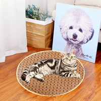 Pet Matte Cool Cushion, чтобы схватить кошку с подушкой подушки кошачья подушка кошка Catron Summer Cool Matal Bushion Bamboo Mat