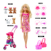 Bộ sưu tập thú cưng của Barbie Barbie Girl Set Hộp quà tặng công chúa BCF82 - Búp bê / Phụ kiện búp bê dễ thương Búp bê / Phụ kiện