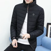 Mùa thu và mùa đông mới xuống cổ áo cotton nam vest ngắn phiên bản Hàn Quốc của sinh viên áo vest vest vest nam dài