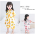 Trẻ em đồ ngủ cô gái chân túi ngủ mùa hè mỏng onesies điều hòa không khí quần áo 1-3 năm tuổi cotton bé dịch vụ nhà đồ liền thân cho bé Áo liền quần