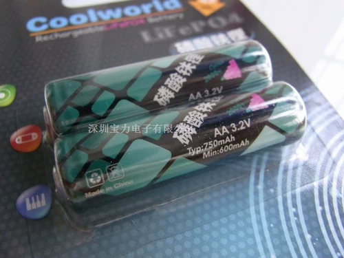 Гонконг Kuyu Coolworld № 5 750mah 3,2 В 14500 литий -фосфатный аккумулятор, чтобы отправить ванну