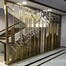 Резная перегородка 时尚高端不锈钢屏风隔断定制 酒店会所不锈钢屏风金属隔断定制