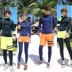 Bộ đồ lặn Hàn Quốc nữ chia áo tắm bốn dây khóa kéo dài tay quần chống nắng sứa quần áo bơi XL. bikini 2 mảnh Bộ đồ bơi hai mảnh