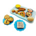 Nhà trẻ mô phỏng thực phẩm cookie set bun snack mì bé hấp nhóm đồ ăn sáng búp bê xinh đẹp Đồ chơi gia đình