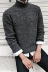 MRCYC xu hướng nam xoắn rắn màu áo len nam Hàn Quốc phiên bản của mỏng dày nửa cao cổ áo giản dị áo len áo nam Áo len cổ tròn