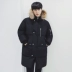 MRCYC mới của Hàn Quốc phiên bản của người đàn ông dài dày bông áo Hàn Quốc phiên bản của lỏng nam lớn cổ áo lông trùm đầu bông áo khoác thủy triều áo khoác nam cao cấp Bông