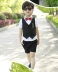 Bé trai nhỏ chủ váy phù hợp với mùa hè trẻ em ngắn tay phù hợp với cậu bé đàn piano hiệu suất ra khỏi trình diễn thời trang vest bé trai model hàn quốc Váy trẻ em