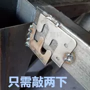 Kim loại khóa phần cứng phụ kiện đồ nội thất khung thép kết nối khung buộc chặt kết hợp nút mẹ nút vuông sắt - Chốt