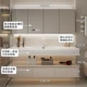 [Одиночный горшок] 150см Smart Bearlight Full Mirror Cabinet +[угловой дизайн/Coco Basin] +Порядок для бесплатной установки