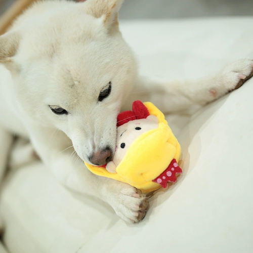 Q-Balls Fairy Tale Story Story Pet Pet Schlush Dog Toys Golden Simply, душные зубы, укус, вентиляция,