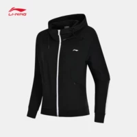 Chính hãng Li Ning Bà Hoodie 2018 Thu mới Áo khoác dài tay Áo thể thao rộng AWDN264-1-3 - Thể thao lông cừu / jumper áo hoodie tay ngắn