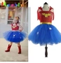 Wonder Woman Kids Girls tutu Siêu anh hùng Trang phục Cosplay - Cosplay cosplay tsunade