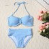 2018 áo tắm nữ bikini gợi cảm ngực nhỏ tập hợp thép tấm áo tắm ren áo tắm thủy triều ba điểm áo tắm - Bikinis đồ bơi 1 mảnh váy Bikinis