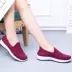 2017 mùa xuân và mùa hè mới của phụ nữ giày đơn tuổi Bắc Kinh giày vải của phụ nữ một chân phẳng với giản dị giày mềm hoang dã giày thấp giày prophere nữ Giày cắt thấp