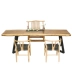 Mới Trung Quốc gỗ rắn bàn lớn bàn trà Zen Zen tủ trà bàn ghế kết hợp hiện đại tối giản bàn ghế trà Kung Fu - Bàn ghế ngoài trời / sân Bàn ghế ngoài trời / sân