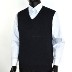 Bên trong Mông Cổ tinh khiết cashmere vest màu rắn len vest nam mùa thu và mùa đông V-Cổ vest phần mỏng áo len kinh doanh Dệt kim Vest