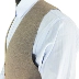 Cashmere áo len nam vest vest nam mùa thu và mùa đông len vest nam V-Cổ áo len trung niên knit cardigan vest dày vest nam đẹp Dệt kim Vest