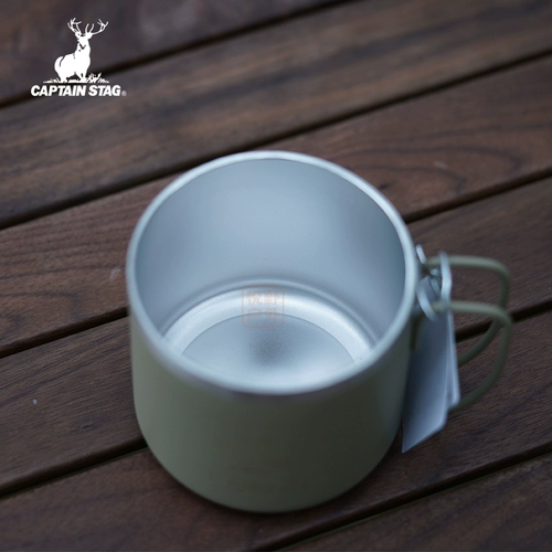 Японская марка оленей выходит за пределы двухслойной кружки из нержавеющей стали теплоизоляция анти -хот -холма на открытом воздухе рыбалка