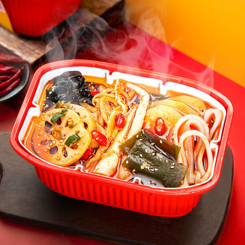Spicy Beef Tripe Hot Pot 280GAutoTherm Wide powder Hot Pot Lazy man Self cooking self-help vegetable dish Small hot pot precooked and ready to be eaten Hot Pot Fast food Hot and sour fans