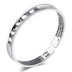 Heart Sutra bangle Sáu chữ thần chú Da Ming Thần chú khai mạc Đàn ông và phụ nữ Bạc Vòng tay Phật giáo Vòng tay ác cho mẹ - Vòng đeo tay Cuff vòng tay phong thủy Vòng đeo tay Cuff