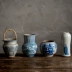 Jingdezhen đồ cổ bằng đá màu xanh và trắng bình thủ công vẽ tay hoa kho dưới giường và bình ăn sáng trang trí - Trang trí nội thất