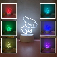 Темно -синий пудель 【красочный】