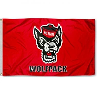 Фан -фанат вентилятора NC State Wolf Hockey Hockey NCAA Флаг