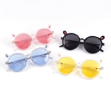 2021韩版卡通可爱儿童太阳镜男女童时尚墨镜宝宝遮阳防紫外线眼镜