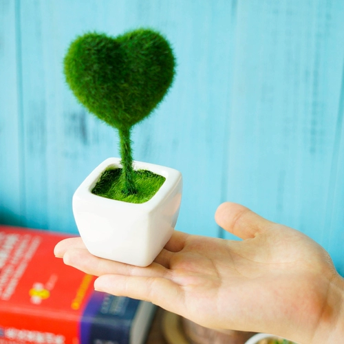 Life Love Pastoral Simulation Green Plant Популярный Bonsai Fresh Office Desktop Powd Plant Swing Jewelry Jewelry