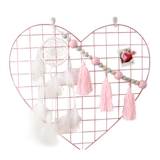 Ins nordic pink love -сетка в форме сетки сетка Стена Сердце Сердце Железное фото стена Принцесса