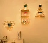 Северная европейская стена Стена Стоичка сетка красная комната гостиная на стенах стена украшения на задней части верхней стены висящие полки висящие стены