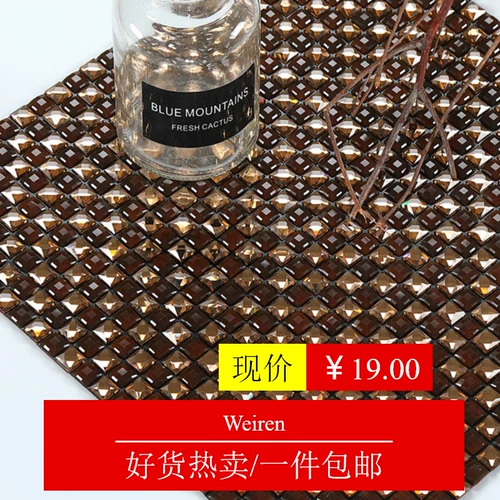 Self -stick Crystal Jade Mosaic Tile Mirror TV Фоон настенный отель ktv ванная крыльца наклейка