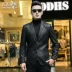 Mô hình cá sấu mới Haining da da của người đàn ông da cừu phù hợp với phiên bản Hàn Quốc của phần mỏng mỏng phù hợp với áo khoác áo khoác