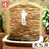 Натуральный камень культурный камень фон стена гостиная телевизорная вилла вилла Внешняя стена кирпич -в стиле трехмерной антикварной кирпичной комнаты