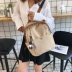 Chic túi nữ 2019 thời trang mới Harajuku đơn giản phiên bản Hàn Quốc của mùa hè thủy triều hoang dã màu sắc ba lô giản dị - Ba lô