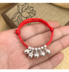 990 sterling bạc trang trí em bé trẻ sơ sinh chuông trẻ em vòng tay vòng đeo tay phường tắt ác đỏ dây trăng tròn tuổi - Vòng chân lắc chân nữ phong thủy Vòng chân