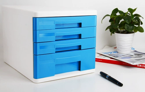 Бесплатная доставка палуба Файл шкаф 9761 Информация на рабочем столе Сортировка шкафа для хранения пластикового ящика четырех -слой без замок