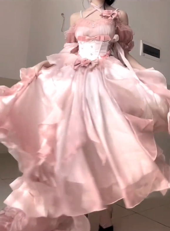 Фуксия платье, маленький костюм принцессы, стильLolita, Lolita OP