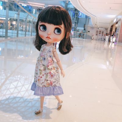 taobao agent 1/6 small cloth doll clothing Blythe OB24 Azone doll 6 points colorful dress