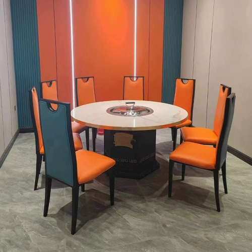 Стул отеля Новый китайский ресторан ресторан Banquet Hotpot Restaurant Simple Iron, Light Luxury Home Light Restaurant Restauranc