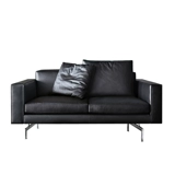 Современный и минималистичный элитный оранжевый кожаный дизайнерский диван, Италия, воловья кожа