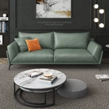 Кожаный минималистичный диван с пухом, мебель, воловья кожа, скандинавский стиль